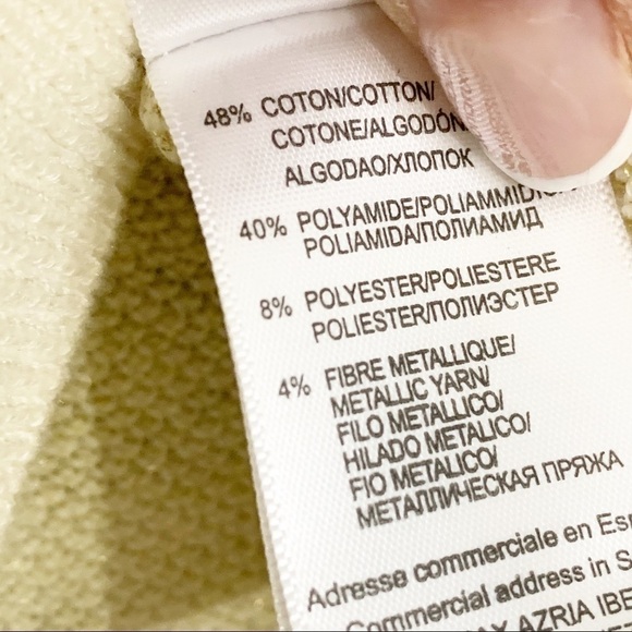 ALAIN MANOUKIAN Barcelona Gold Metallic Sweater - Picture 5 of 5